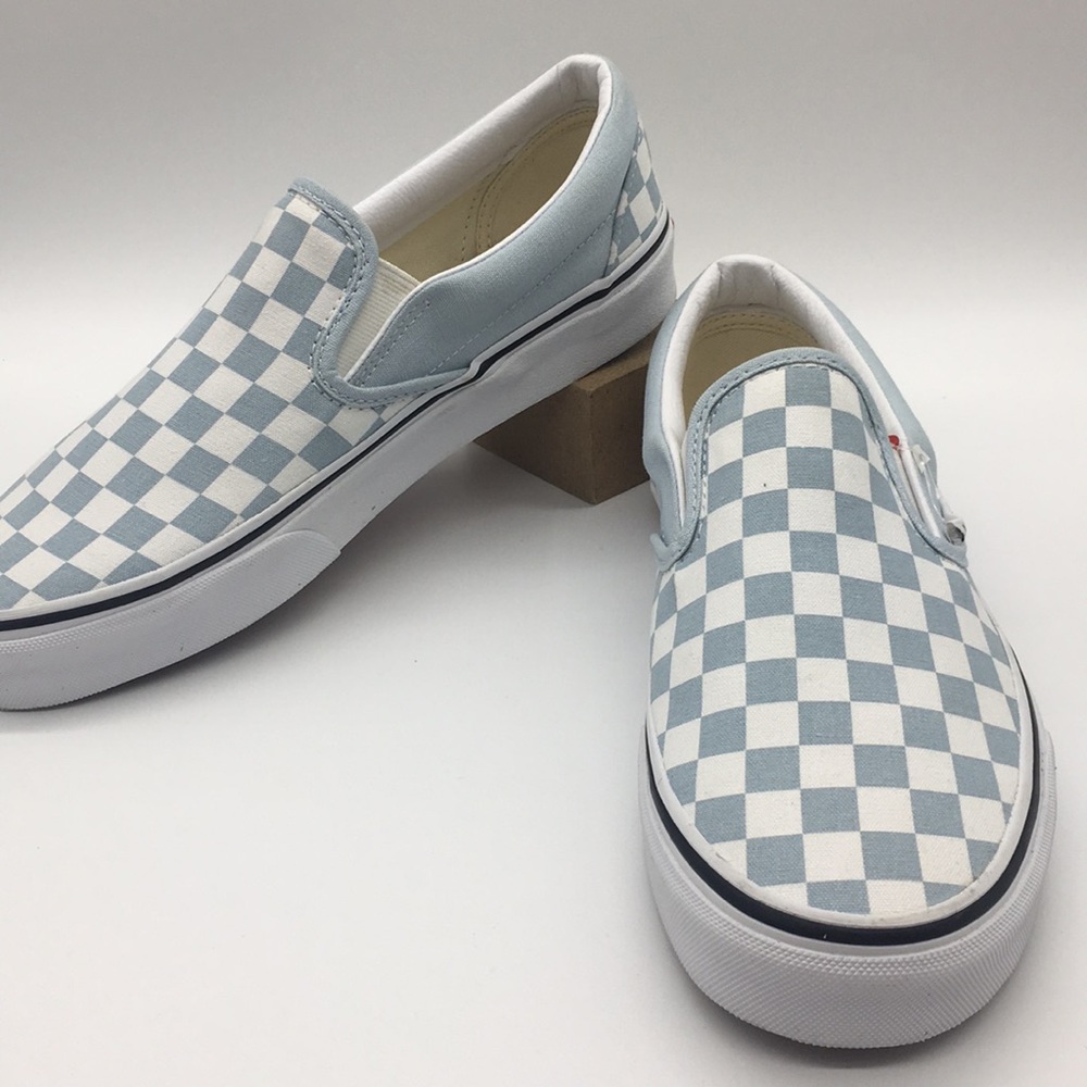VANS CLASSIC SLIP-ON Checkerboard Baby Blue wmns - Picture 10 of 16